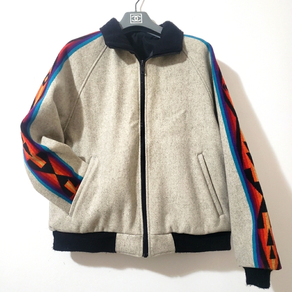 Pendleton Other - Vintage Pendleton Reversible Wool Bomber Jacket
